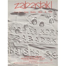 DDDBM AND TICH Zabadak (Sheet Music) UK