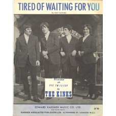 KINKS Tired Of Waiting (Sheet Music) UK