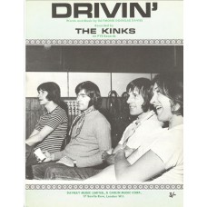 KINKS Drivin' (Sheet Music) UK
