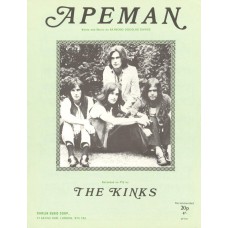 KINKS Apemen (Sheet Music) UK