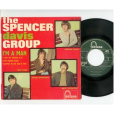 SPENCER DAVIS GROUP I'm A Man / Mean Woman Blues / I Can't Get Enough Of It / Together 'Til The End Of Time (Fontana 465 360) France 1967 PS EP