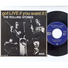 ROLLING STONES Got Live If You Want It (Decca) French PS EP