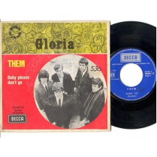 THEM Gloria / Baby Please Don't Go (Decca 79091) France PS 45
