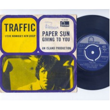 TRAFFIC Paper Sun / Giving To You (Fontana 278301) Holland 1967 PS 45