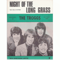 TROGGS Night Of The Long Grass (Page One) UK Sheet Music