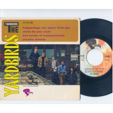 YARDBIRDS Happenings Ten Year Time Ago / What Do You Want / Hot House Of Omagararshid / Psycho Daisies (Riviera 231220) French 1966 PS EP